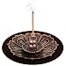 DK177 Brass Incense Sticks Holder Lotus Inscent Burner Disc for Resin Granular Powder Cone Coil Ash Catcher Cinnamon Organic Citronella