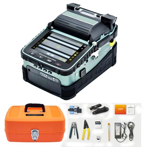 D YEDEMC SM&MM Automatic Intelligent Optical Fiber Fusion Splicer Welding Splicing Machine Built-in OPM &VFL & Fiber Cleaver Kit (Ai-6)