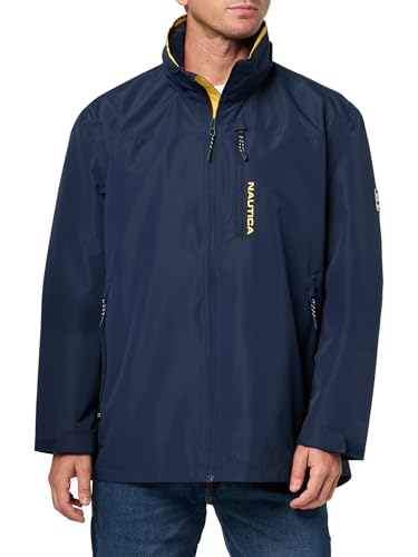 Image of Nautica Men's Lightweight Sailing Jacket - Waterproof & Windproof, Breathable