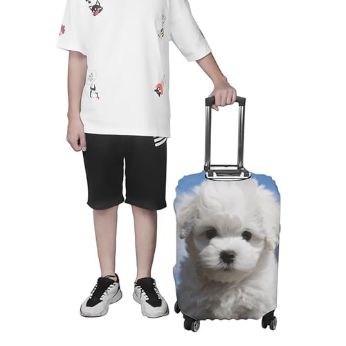 Housse de protection lavable anti-rayures pour valise motif chien