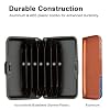 RFID Blocking Small Metal Credit Card Holder Wallet for Women Men Business Aluminum Protector Sleeves Slim Mini Cards Case (A Butterfly)