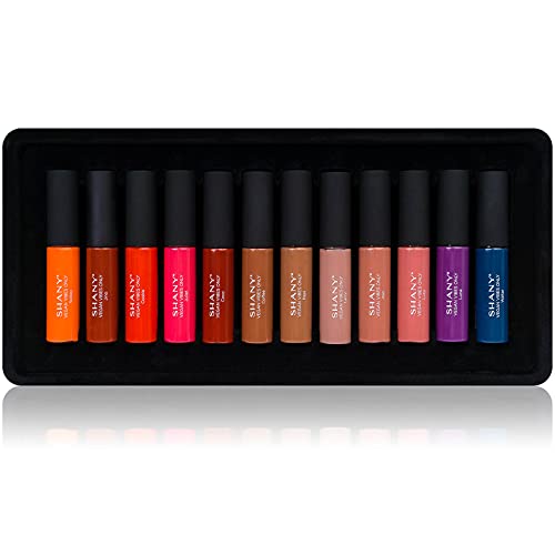 Shany Vegan Vibes Only Matte Liquid Lipstick Set - 12 Long-Lasting Liquid Matte Lipsticks In Nude, Classic, And Bold Shades #TOP4