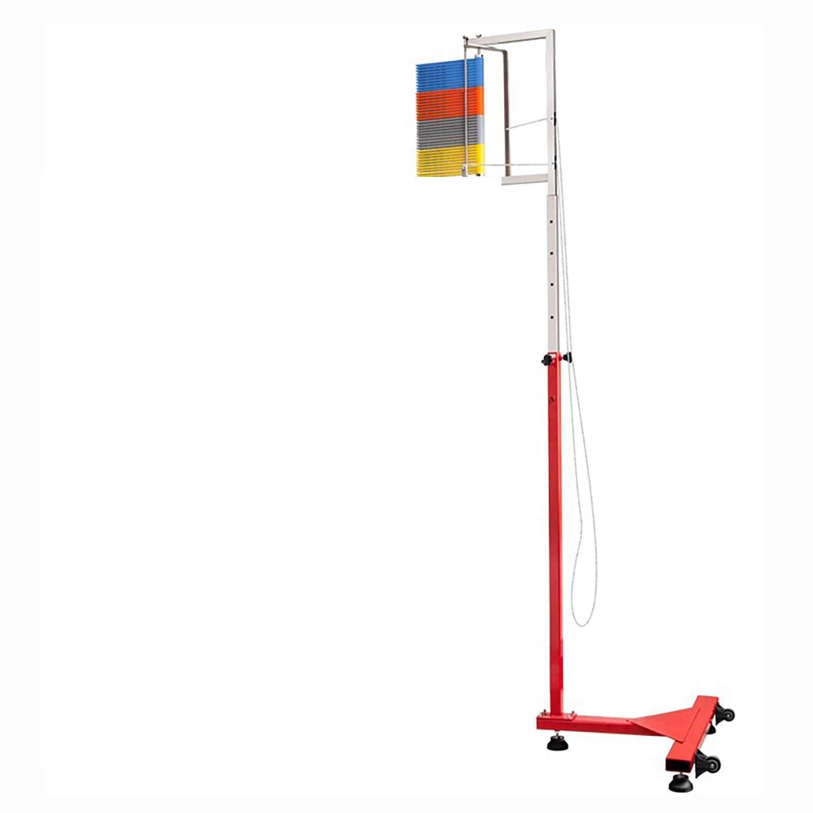 Probador de salto vertical, medidor de salto de altura ajustable, equipo de entrenamiento de pie para alto rendimiento de salto, 1,4 m a 2,8 m