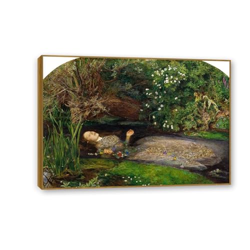 Peinture à l'huile Ophelia Millais, l'émotion de l'art dans votre maison