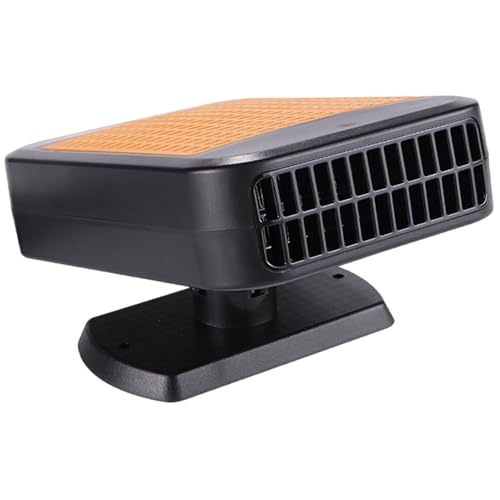 Calentadores de automóvil para vehículo, parabrisas de automóvil de 12 V y defogger, calentador portátil ajustable 360, calentador portátil de salida de aire dual para