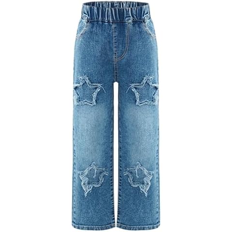 Jeans TiaoBug Filles Jambes Larges Cover