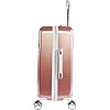 BEBE Women's Stella 21 Hardside Carry-on Spinner Luggage,Telescoping Handles, Rose Gold, One Size