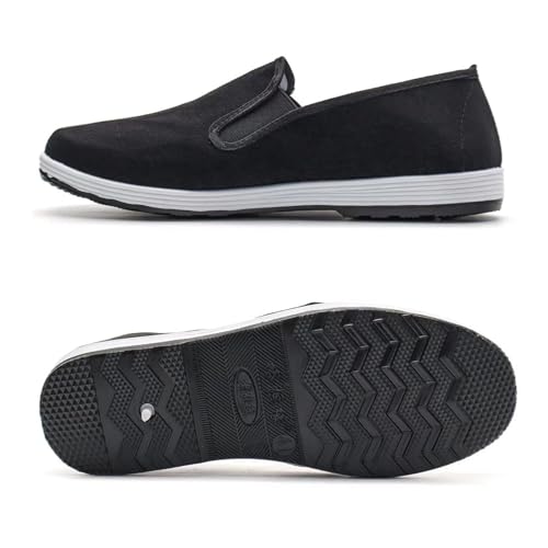 Kung Fu Shoes Slip-On Martial Arts Loafers & Driving Shoes with Rubber Sole