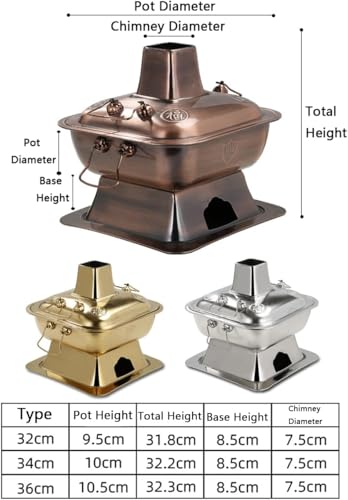 Olla Hot Pot de Cobre y Acero Inoxidable 34 cm miniatura 6