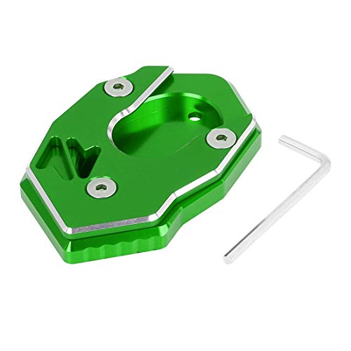 F FIERCE CYCLE Motorrad CNC Aluminium Legierung Fuß Seitenständer Erweiterung Pad Grün
