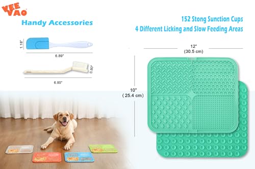 VEEVAO Tapete De Lamber Xl Para Cães De Raça Grande, Tapete De Lamber De Silicone De Grau Alimentíci