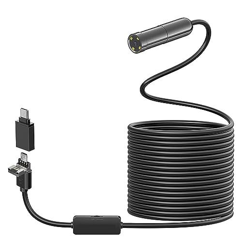 Cámara Endoscópica USB 3 En 1 De 5.0 MP, IP67, Enfoque Automático, Cable Rígido, Boroscopio Industrial For Teléfonos Móviles Imágenes Más Claras Inspecciones Precisas