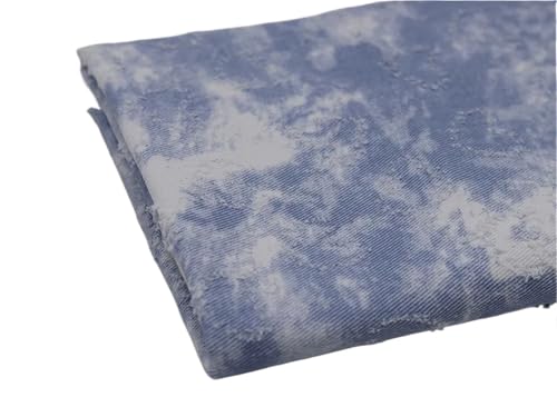 Tissu denim en coton de qualité premium imprimé cœur rose au mètre