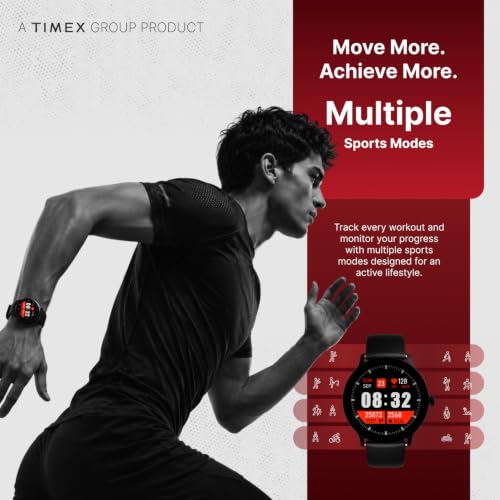 Image of TIMEX iConnect Pro+ 1.39 inch(3.5cm) Round HD Display with BT Calling Smartwatch for Unisex - TWIXW2000T