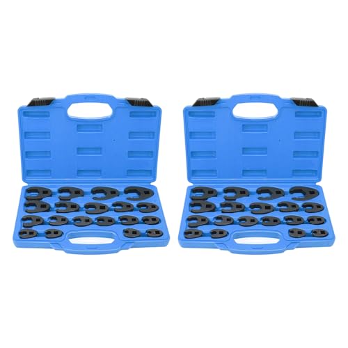 XINGLIDA Metric Crowfoot Wrench Automotive Tool MultiSize Oil Line Wrenches Corrosions Resistant Finish Ergonomic Handle Design Open End Wrench Set - Image 7