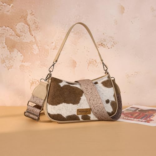 Image of Wrangler Western Shoulder Bag for Women Small Purse Aztec Hobo Bag Handbag with Detachable Strap