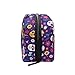 ALAZA Day Of The Dead Sugar Skull Cosmetic Bag Black Zipper Storage Bag Portable Ladies Travel Square Makeup Brushes Bag