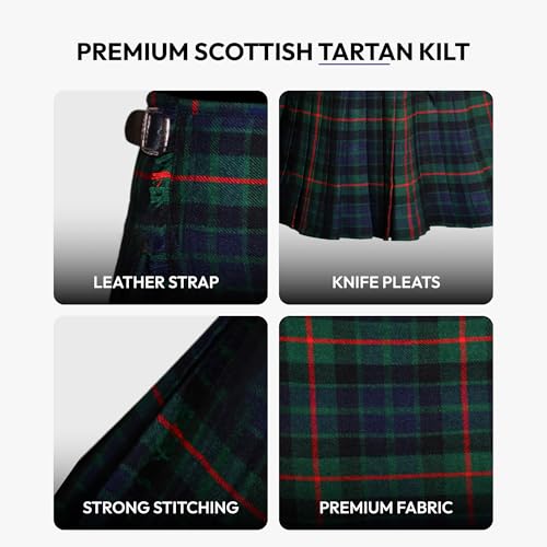 Image of Authentic Scottish Men's Tartan Kilts - Highland Light Weight Value Kilt | Embrace Your Heritage with Comfort