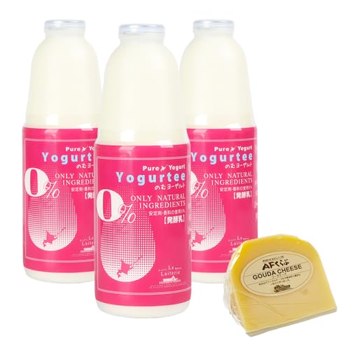 [定期便]全3回 ラ・レトリなかしべつ 北海道のむヨーグルト 900ml×3本 [ゴーダチーズ付き] 北海道 中標津町