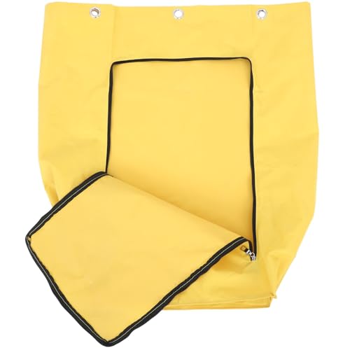 Bolsa para carro de limpieza comercial en hoteles y oficinas con ventana para etiquetas 2