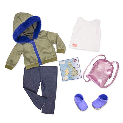 Tenue Deluxe Our Generation 70.30403Z le cadeau idéal avec sa veste kaki