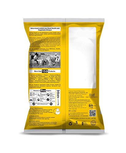 Image of Natureland Organics Sunflower Oil Jar, 5 L & Moong Dal Yellow /Split Washed Pouch, 1 kg