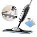 iTvanila Hardwood Floor Mop, Spray Microfiber Mop with 4 pcs Reusable Microfibre Pads, 360 Degree Rotating Easy to Clean Dry/Wet Mop for Hardwood Floor, Wood, Laminate, Tile.