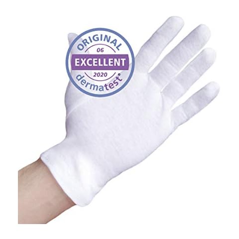 Guantes hidratantes Well B4 Care de algodón blanco Cover