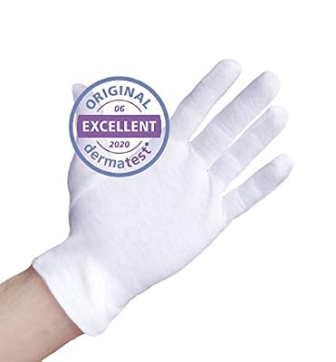 Baumwollhandschuhe 100% Baumwolle Dermatest
