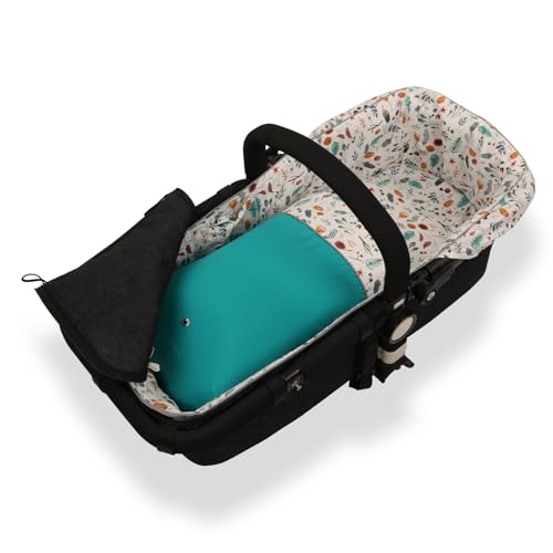 Tititnins®   Saco Capazo Bebe y Funda Capazo para Bugaboo Camaleon 3 Plus OTOÑO | Algodón 100% Suave | Incluye sábana bajera a juego | Arrullo Bebé