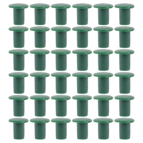 BETOOKY Caña de Bambú para Jardín 48 Piezas Cubiertas de Esquinas Seguras Reutilizables para Soportes de Plantas y Huertos Exteriores