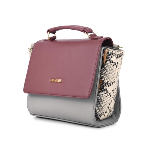Image of Julia Sling Bag for Women, Stylish Handbag Sling Bag Italian Vegan Leather Bag with Detachable Sling Strap Sling Bag for College and Office