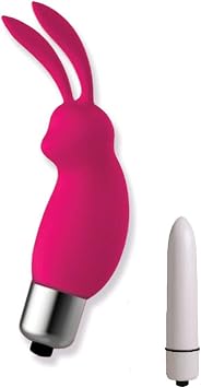 The 9s, Silibuns, Silicone Bunny Bullet Pink-Plus a Powerful 3.5 inch mini Vibe
