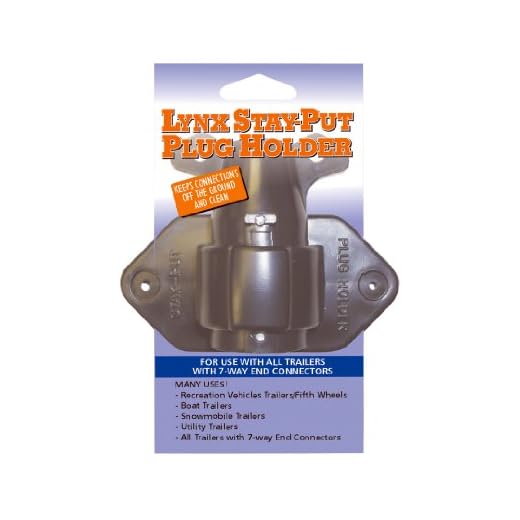 Tri-Lynx 8200B Lynx Stay-Put Plug Holder, Black