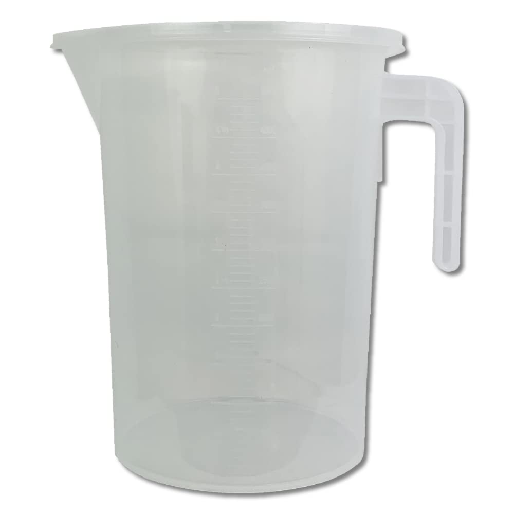 Jarra Medidora De 5 Litros - Plástico Resistente, Ligera Y Duradera, Ideal Para Líquidos