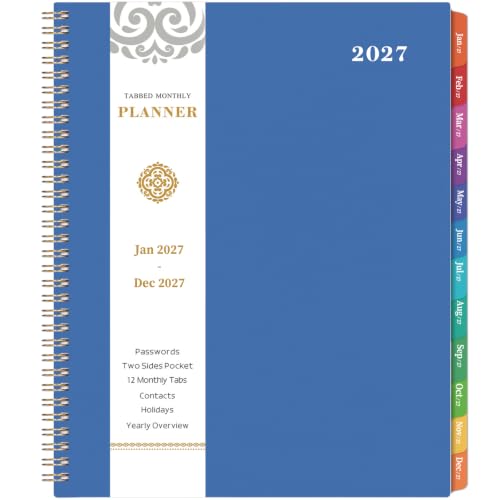 2027 Monthly Planner - Jan 2027 - Dec 2027 Planner, 9" x 11"