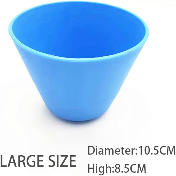 Miniatura 3 de Juego de espátulas de plástico con cono de laboratorio, 3 cuencos para materiales de yeso de impresión de alginato