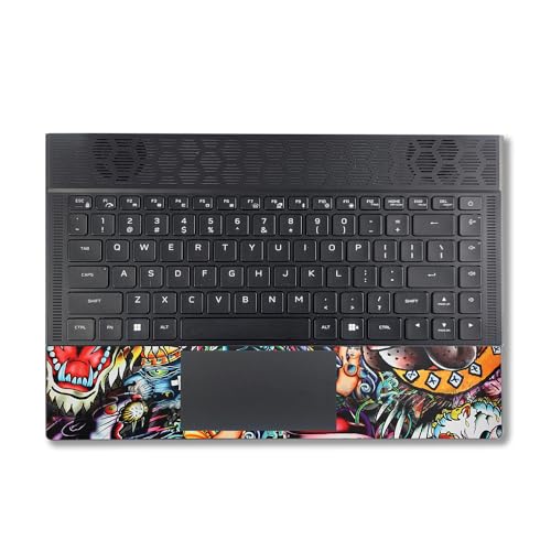 Image of MightySkins Skin Compatible with Alienware X14 R2 (2023) Full Wrap Kit - Old School Tattoo | Protective, Durable, and Unique Vinyl Decal wrap Cover | Easy to Apply & Change Styles | Made in The USA
