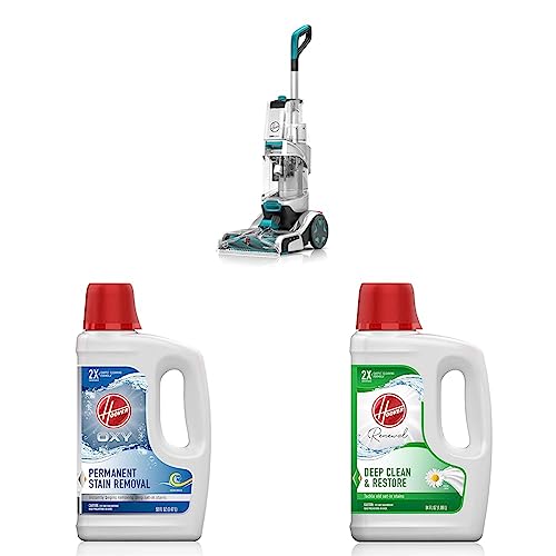 Hoover Smartwash Automatic Carpet Cleaner, FH52000, Turquoise & Hoover Oxy Deep Cleaning Carpet Shampoo, 50oz Formula, AH30950, White & Hoover Renewal Deep Cleaning Carpet Shampoo, 64oz Formula - image 1