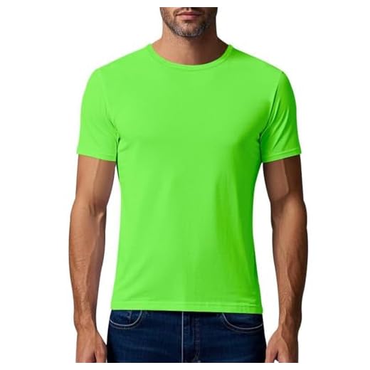 Generic Tshirt Homme Été Tee Shirtdécontracté Manches Courtes T-Shirt Sport Respirant Tee-Shirt Grande Taille Léger Teeshirt Séchage Rapide Vetement Simple Extensible Ensemble Prime Vert 4XL