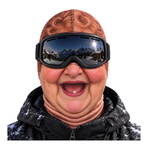 Funny Ski Mask Realistic Full Face Balaclava Old Man Ski Mask - image 4