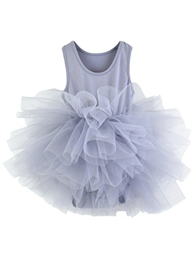 Image of Girls' Camisole Dance Tutu Leotard with Fluffy 4-Layers Ballet Dress for Ballerina (18 Months - 7 Years)