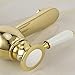 Bathroom Faucets Golden Finish Mixer Taps Single Hole Washbasin Faucet Washbasin