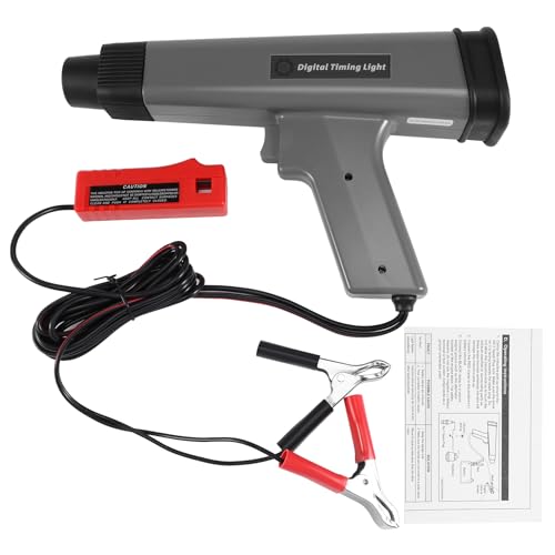 Rtxbvg Luz de SincronizacióN de Motor Digital de Coche de 12 V con Pantalla LED Detector de LáMpara de SincronizacióN Inductiva de Luz EstroboscóPica de Encendido