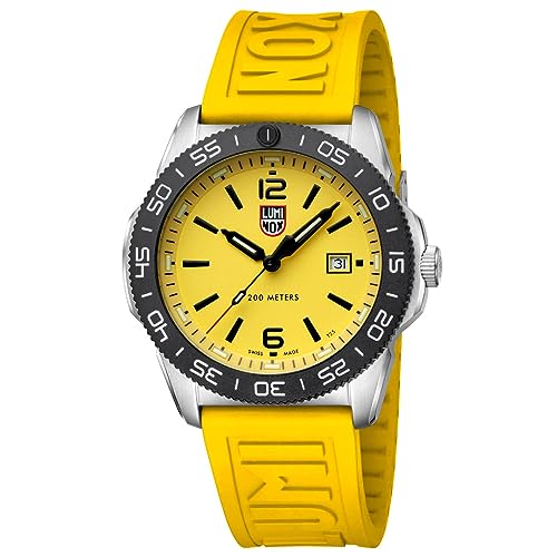 Luminox Rubber Pacific Diver Date Analog Dial Color Yellow Men Watch - Xs.3125, Yellow Band - Image 7