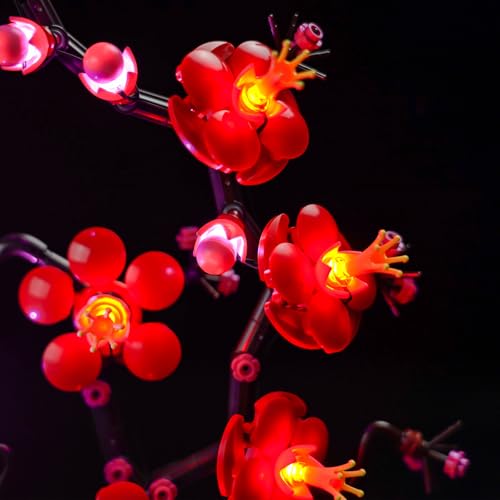Upgraded LED Light Kit for Lego Plum Blossom Flower Décor Building Set, Compatible with Lego 10369, Home Decoration Gift (Only Light, No Building Models) — view 5