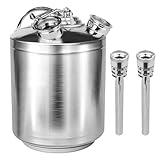 2.5 Gallon 10 L Cleaning Keg, Beer line cleaner with 2D...