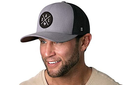 Image of HAKA State City Trucker Hat for Men & Women, Adjustable Baseball Hat, Mesh Snapback, Sturdy Outdoor Black Golf Hat