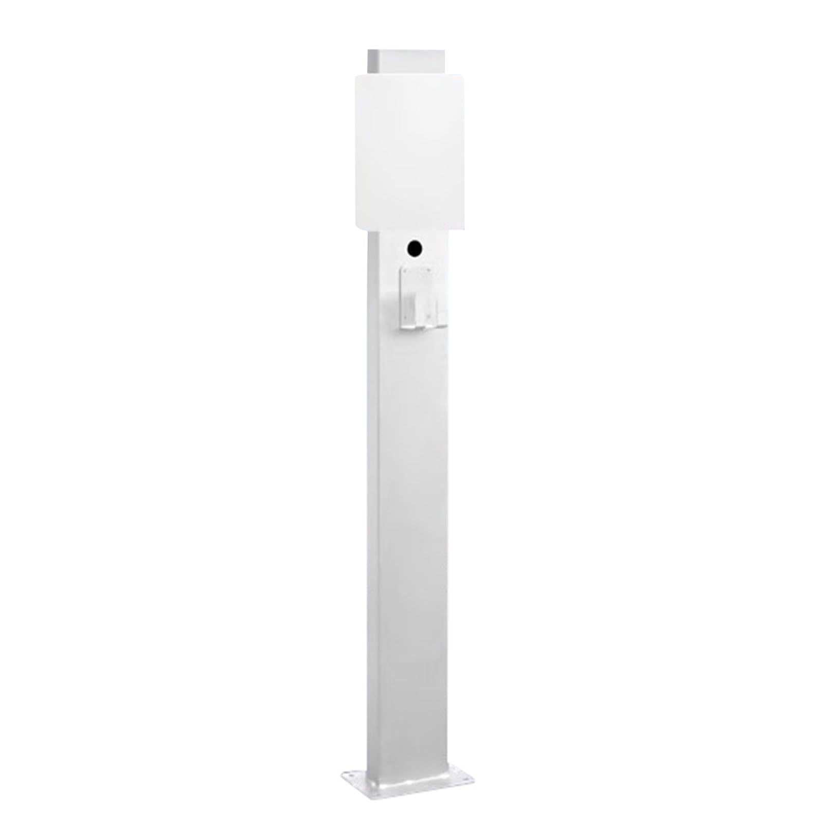 Anfuzun.rong White Pedestal Mounted Ev Charging Station ,Outdoor Universal Ev Charger Pedestal Charging Lever ,New Energy Vehicle Charging Pile Connector Charging Column Ev Charge Stand Charging Pillar Ev Mounted Ca