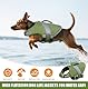 Oslueidy Hund Rettungsweste Hohe Flotation, Reflektierende Hund Rettungsretter schwimmt Weste Haustier Rettungsweste Badeanzugen Kleiner Mittlerer Großer Hunde zum Schwimmen Bootfahren Surfen Kajakin